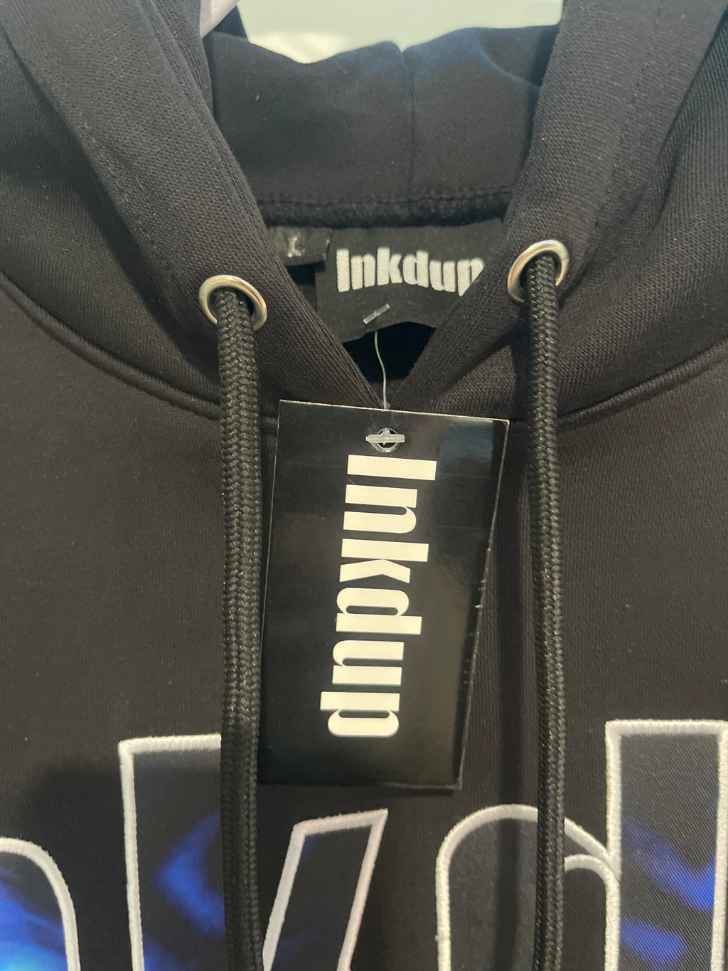 Inkdup streetwear co.| Heavyweight 450  GSM custom tiger eyes hoodie