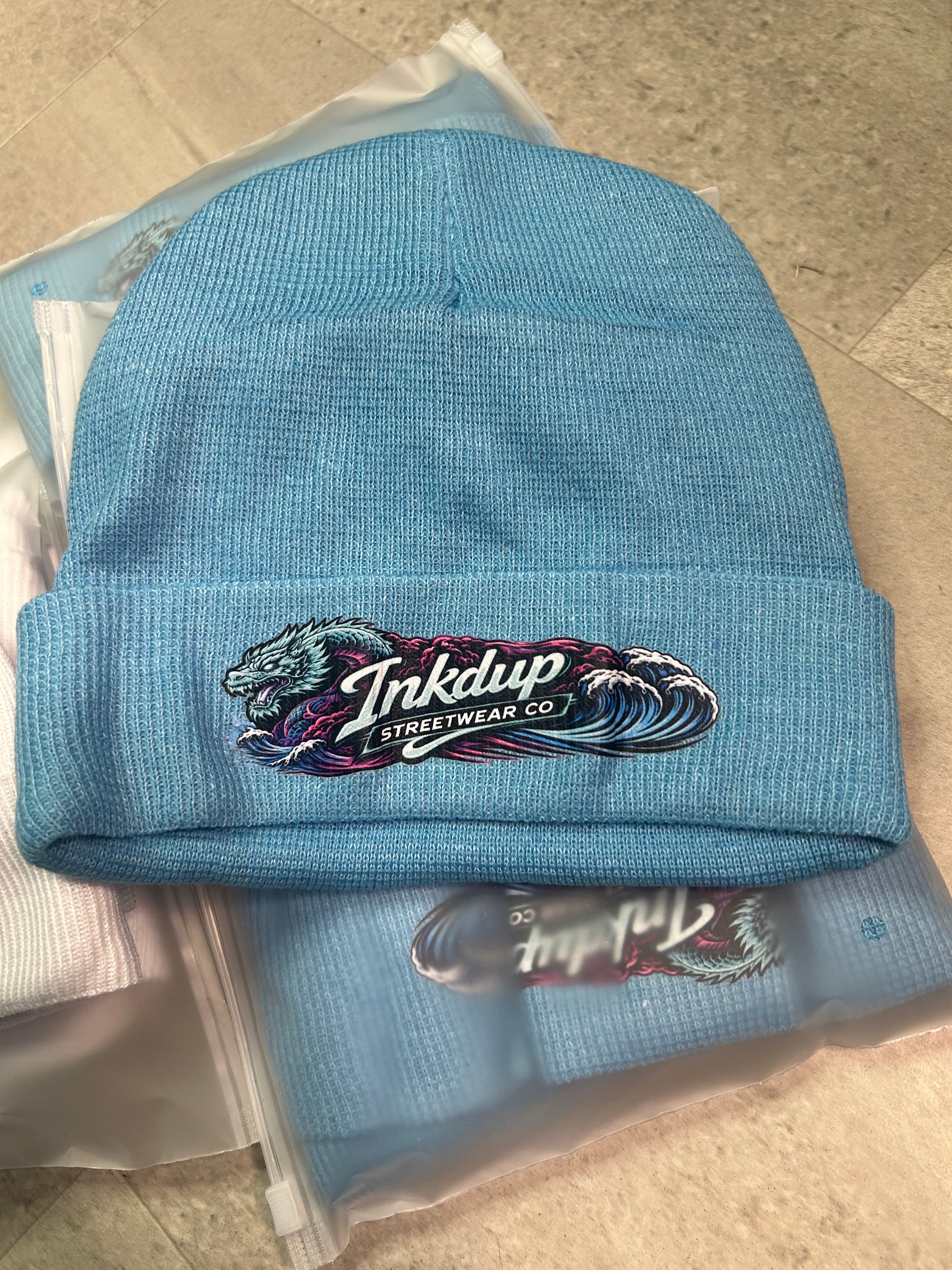 Ocean blue beanie