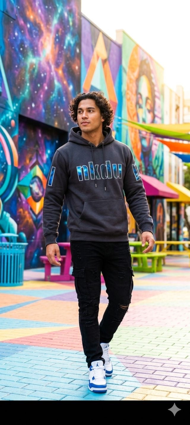 Inkdup streetwear co.| Heavyweight 450  GSM custom tiger eyes hoodie