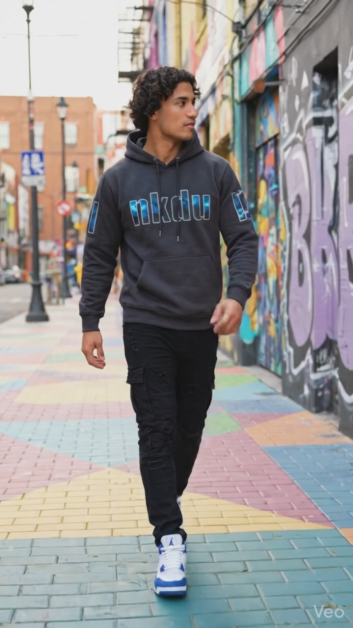 Inkdup streetwear co.| Heavyweight 450  GSM custom tiger eyes hoodie